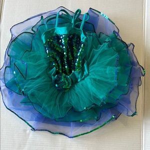 Green Sequin Tutu Dress